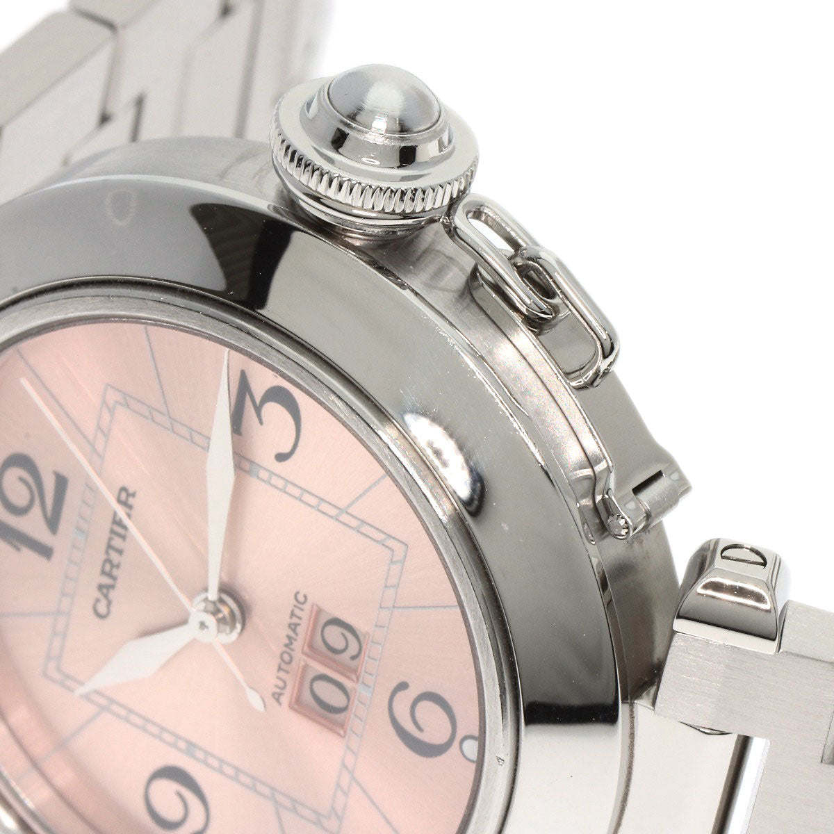 CARTIER Pasha C Big Date Watches W31058M7 Stainless Steel/Stainless Steel mens