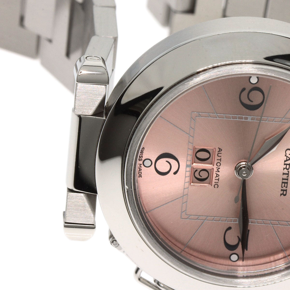 CARTIER Pasha C Big Date Watches W31058M7 Stainless Steel/Stainless Steel mens