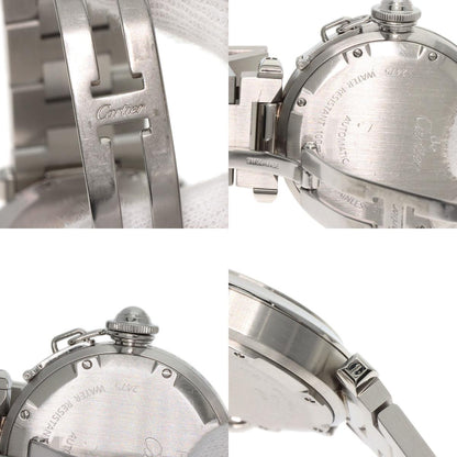 CARTIER Pasha C Big Date Watches W31058M7 Stainless Steel/Stainless Steel mens