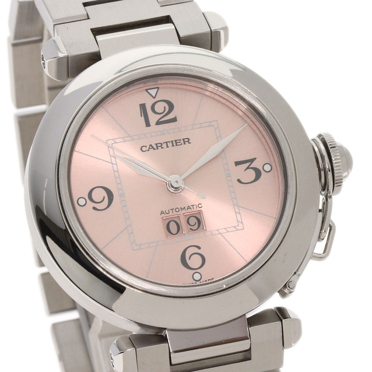 CARTIER Pasha C Big Date Watches W31058M7 Stainless Steel/Stainless Steel mens