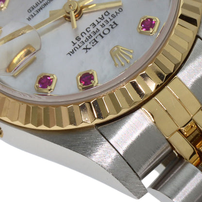 ROLEX Datejust 10P Ruby Watches 79173NGR Stainless Steel/SSxK18YG Ladies