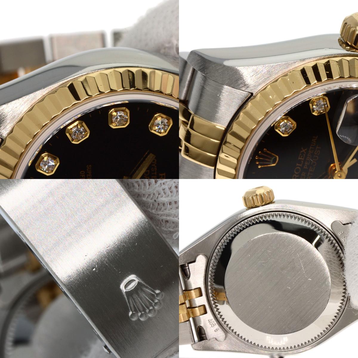 ROLEX DATEJUST 10P Diamond Watches 79173G Stainless Steel/SSxK18YG Ladies