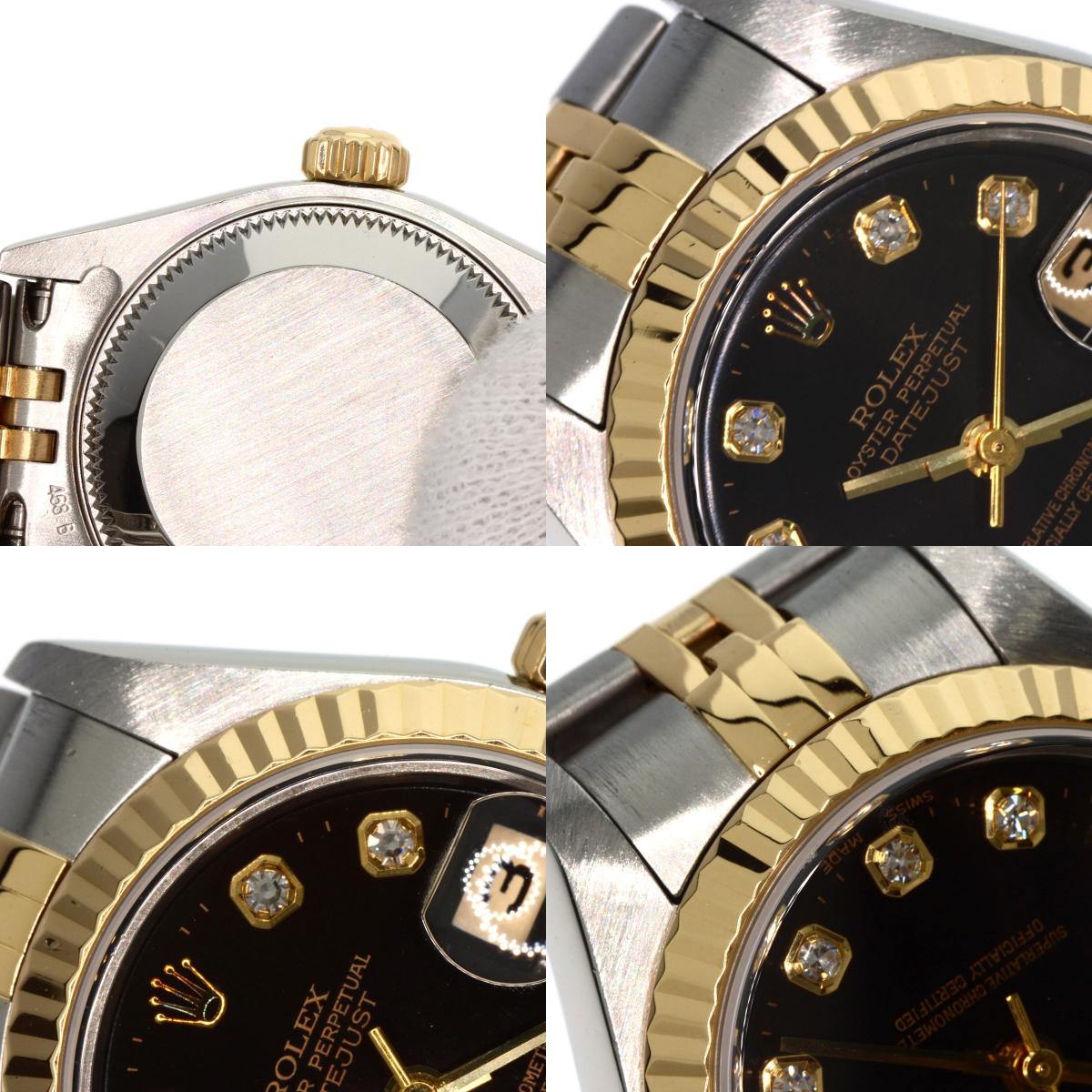 ROLEX DATEJUST 10P Diamond Watches 79173G Stainless Steel/SSxK18YG Ladies