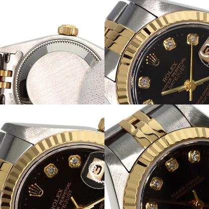 ROLEX DATEJUST 10P Diamond Watches 79173G Stainless Steel/SSxK18YG Ladies