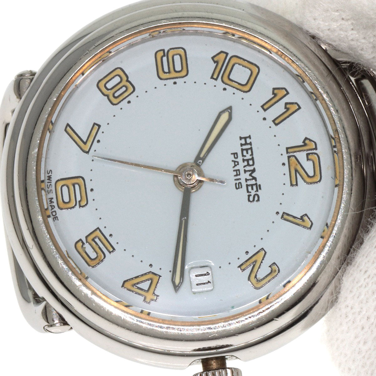 HERMES Pullman Watches PU2.210 Stainless Steel/Stainless Steel Ladies