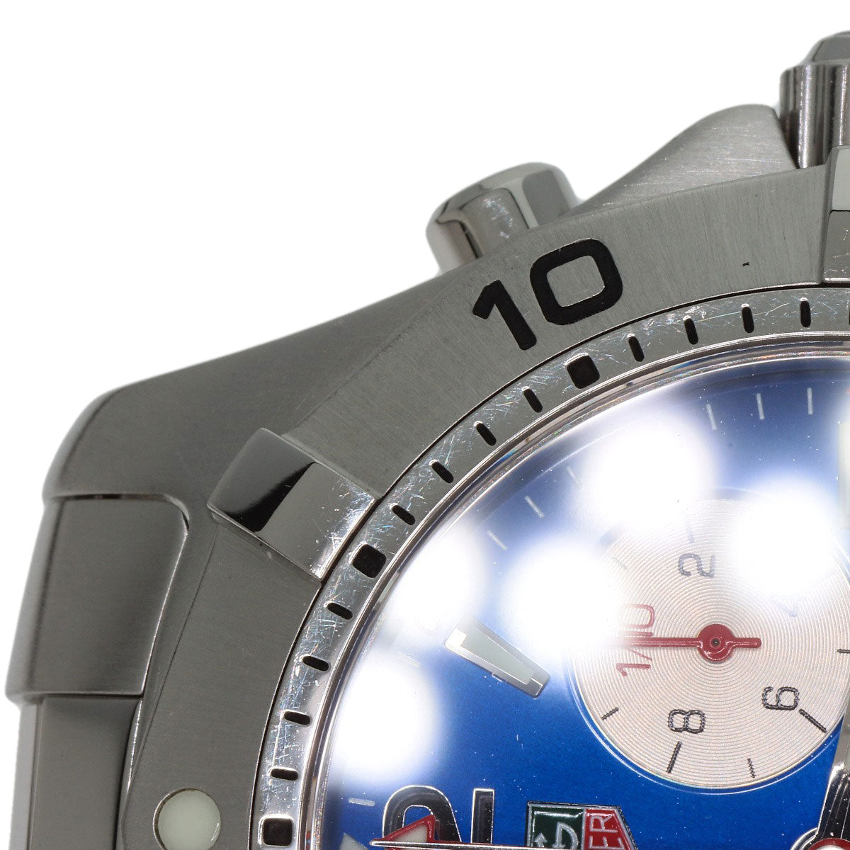 TAG HEUER Aqua Racer Chronograph Watches CAF1112 Stainless Steel/Stainless Steel mens