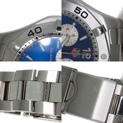 TAG HEUER Aqua Racer Chronograph Watches CAF1112 Stainless Steel/Stainless Steel mens