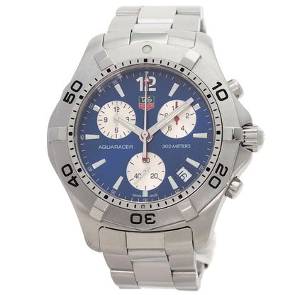 TAG HEUER Aqua Racer Chronograph Watches CAF1112 Stainless Steel/Stainless Steel mens
