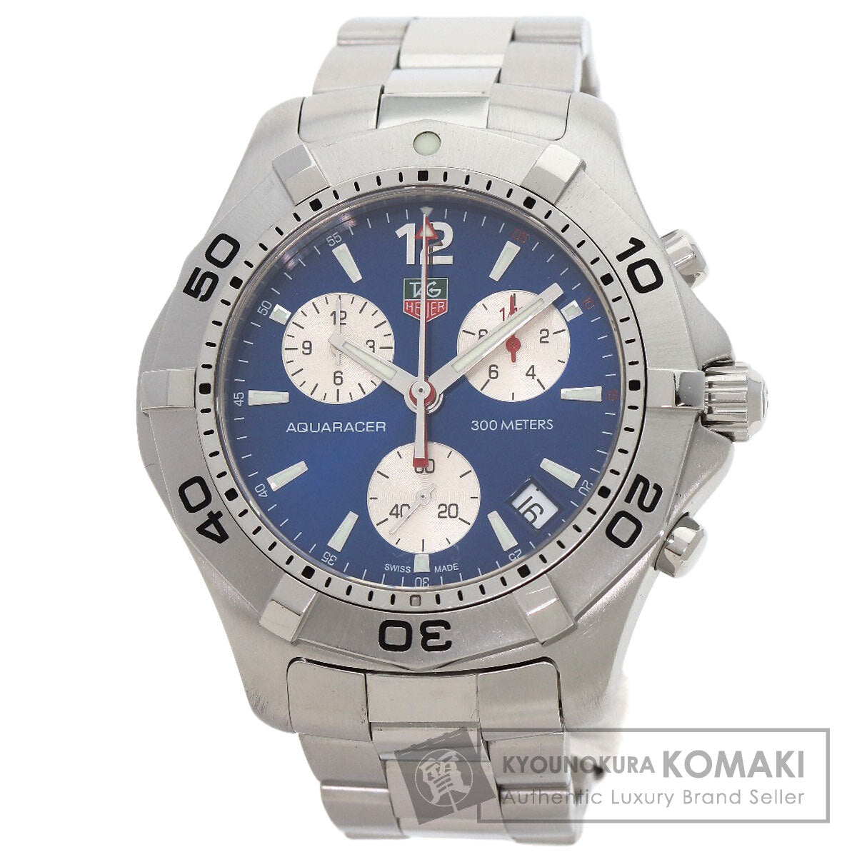 TAG HEUER Aqua Racer Chronograph Watches CAF1112 Stainless Steel/Stainless Steel mens