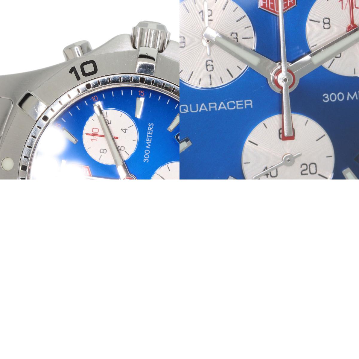 TAG HEUER Aqua Racer Chronograph Watches CAF1112 Stainless Steel/Stainless Steel mens