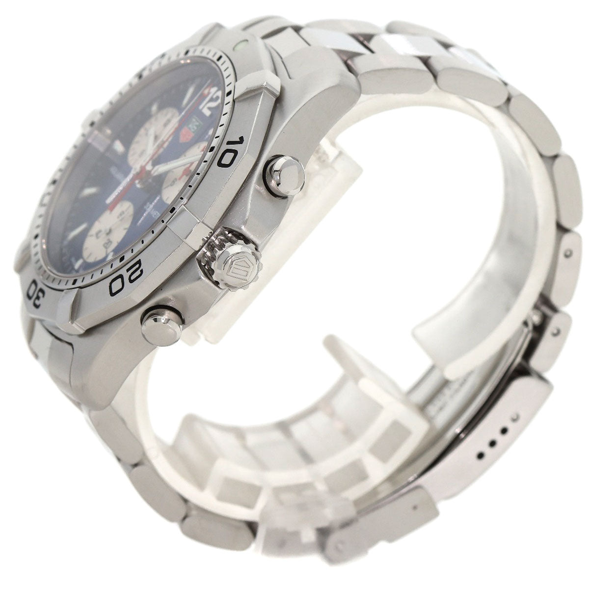 TAG HEUER Aqua Racer Chronograph Watches CAF1112 Stainless Steel/Stainless Steel mens