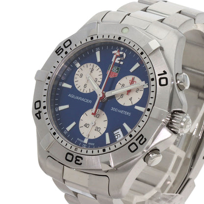 TAG HEUER Aqua Racer Chronograph Watches CAF1112 Stainless Steel/Stainless Steel mens