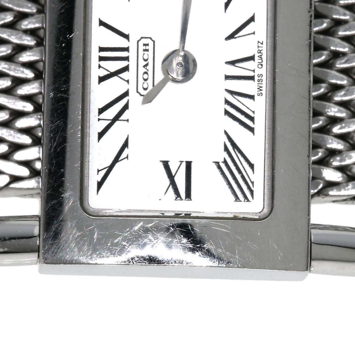 COACH Square face Watches  Stainless Steel/Stainless Steel Ladies