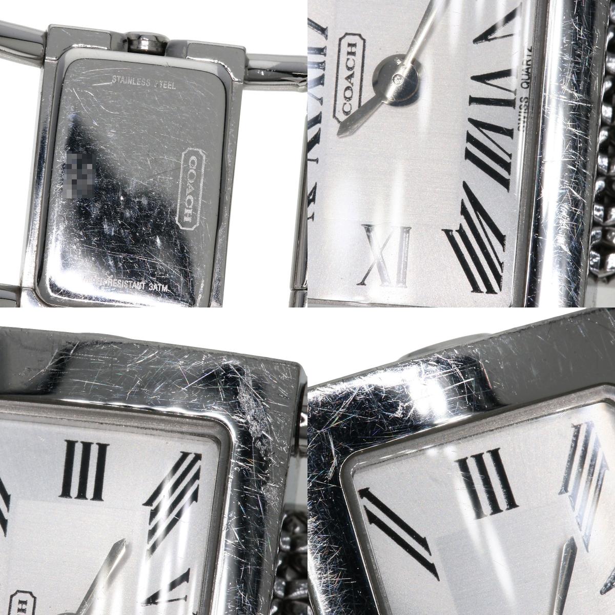 COACH Square face Watches Stainless Steel/Stainless Steel Ladies