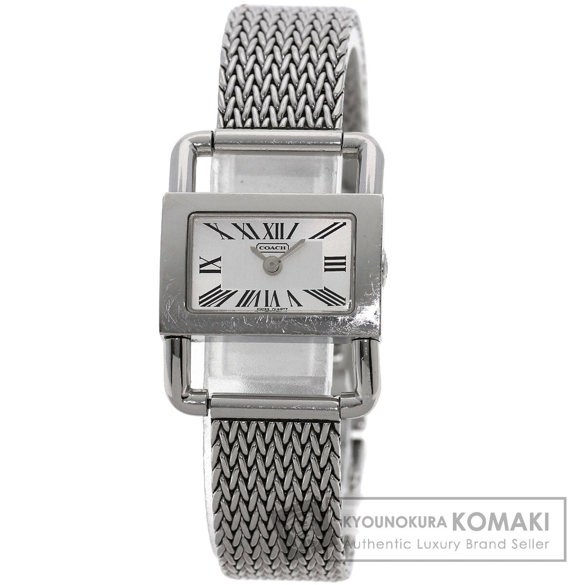 COACH Square face Watches  Stainless Steel/Stainless Steel Ladies