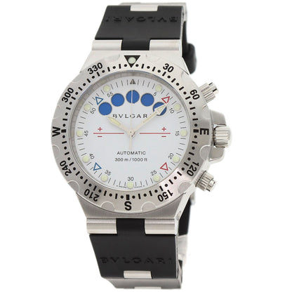 BVLGARI Diagono Scuba Regatta Watches SD40SRE Stainless Steel/Rubber mens