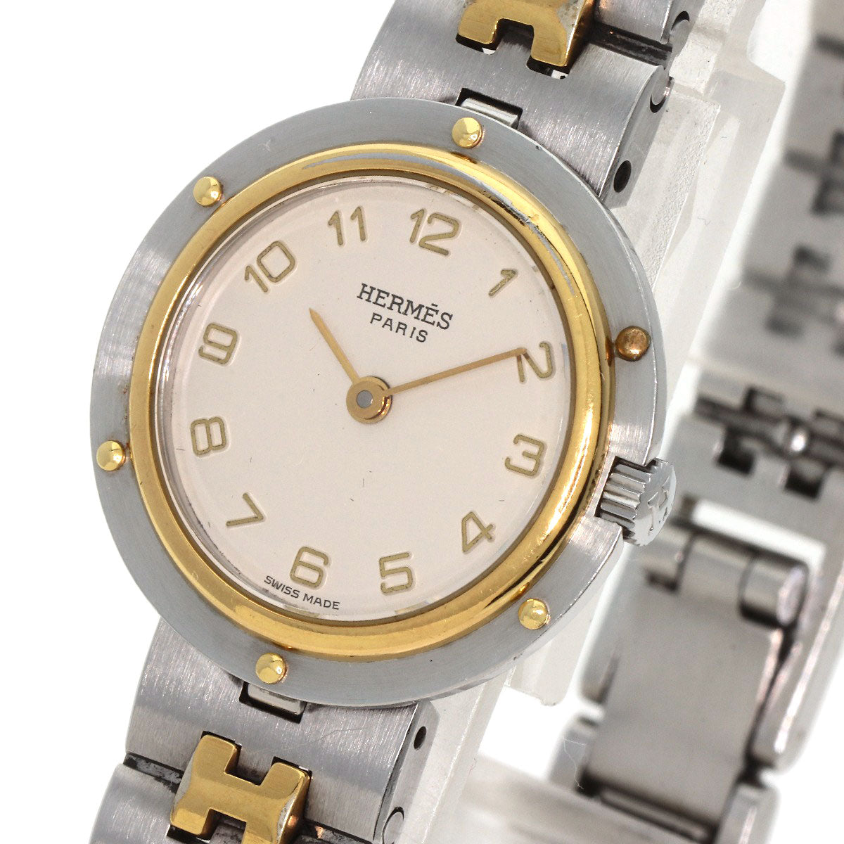 HERMES Olympia Watches  Stainless Steel/SSxGP Ladies