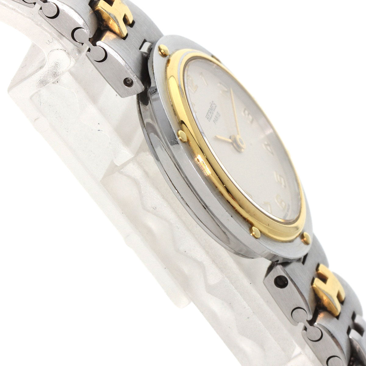 HERMES Olympia Watches Stainless Steel/SSxGP Ladies