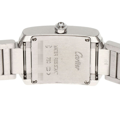 CARTIER Tank Francaise SM Bezel Diamond Watches WE1002S3 K18 White Gold/K18 White Gold Ladies