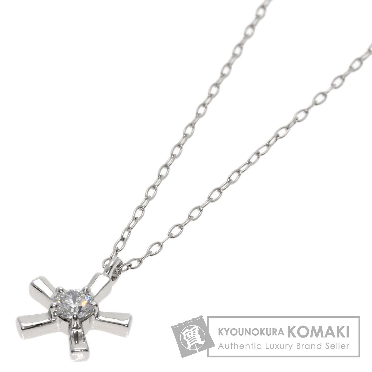 SABIRTH Diamond Necklace K18 White Gold Ladies [Used]