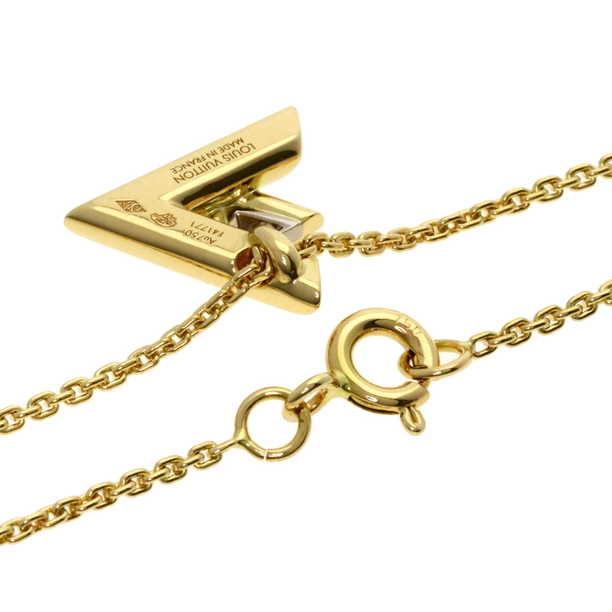 LOUIS VUITTON   Necklace Pandantif Volt One Diamond K18 Yellow Gold Ladies