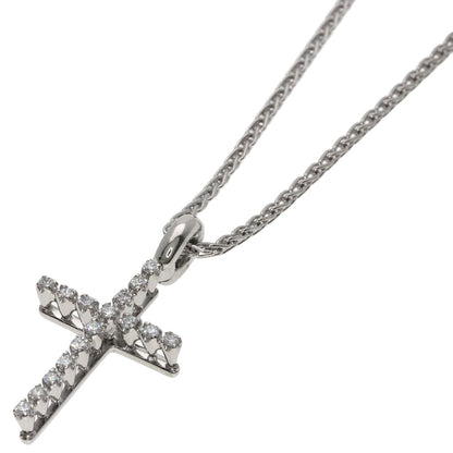 Damiani Mystery Cross Diamond Necklace Platinum PT950 Ladies [Used]