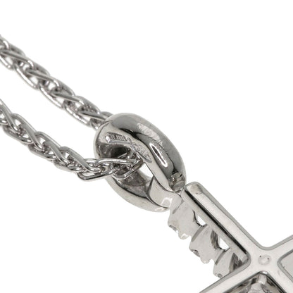Damiani Mystery Cross Diamond Necklace Platinum PT950 Ladies [Used]