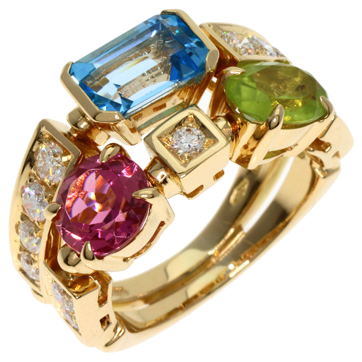 BVLGARI Allegra Diamond Ring K18 Yellow Gold Ladies [Used]