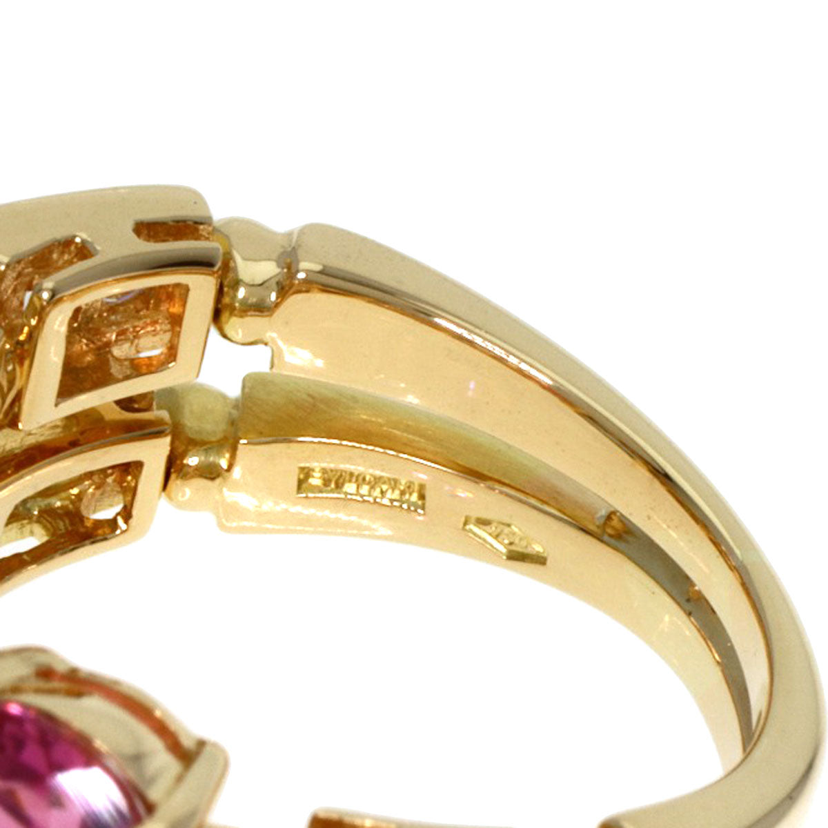 BVLGARI Allegra Diamond Ring K18 Yellow Gold Ladies [Used]