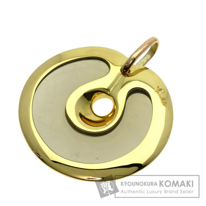 Pomellato   Pendant top Circle plate K18 Yellow Gold Ladies