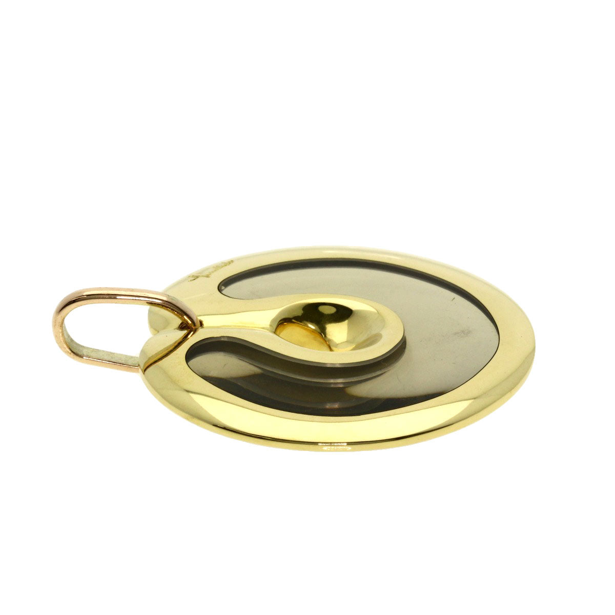 Pomellato   Pendant top Circle plate K18 Yellow Gold Ladies