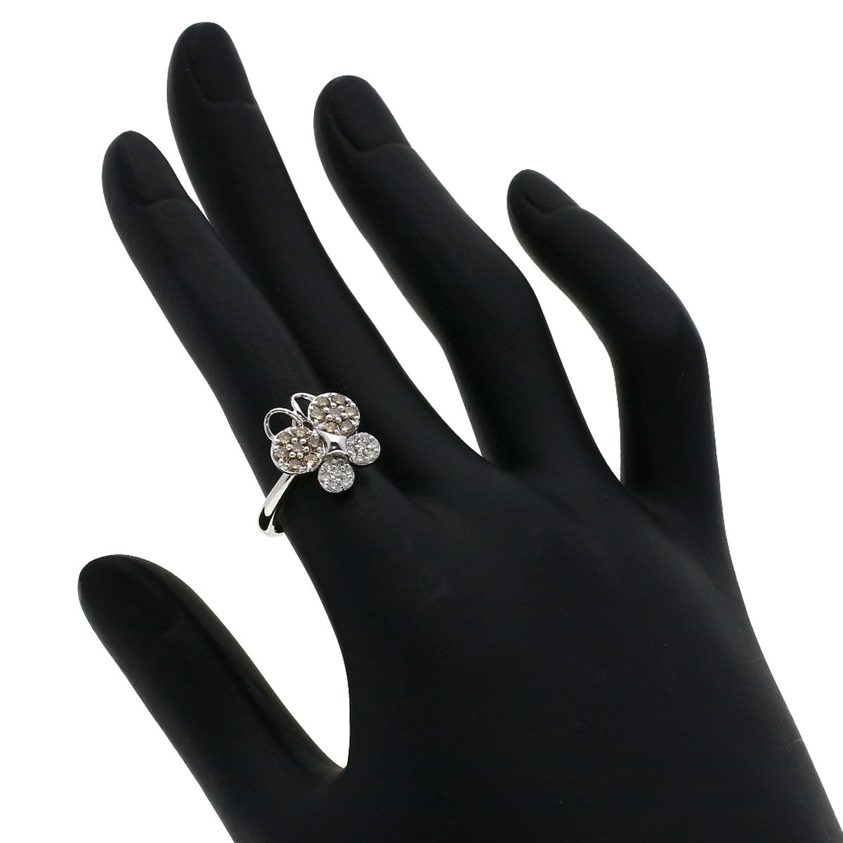 Ponte Vecchio   Ring Butterfly motif Diamond K18 White Gold Ladies