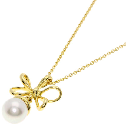 TIFFANY&Co.   Necklace Flower Pearl Pearl K18 Yellow Gold Ladies