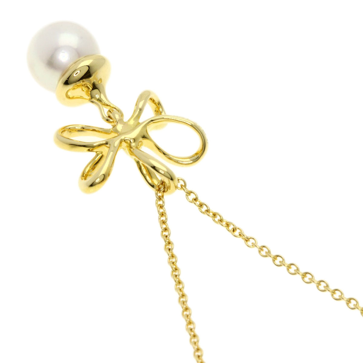 TIFFANY&Co.   Necklace Flower Pearl Pearl K18 Yellow Gold Ladies