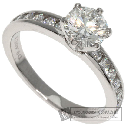 TIFFANY&Co.   Ring Solitaire Channel Setting Diamond Platinum PT950 Ladies