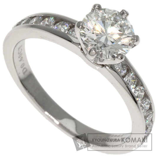 TIFFANY&Co.   Ring Solitaire Channel Setting Diamond Platinum PT950 Ladies