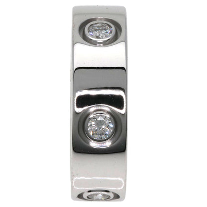 CARTIER love ring full Diamond # 50 Ring K18 White Gold Ladies [Used]