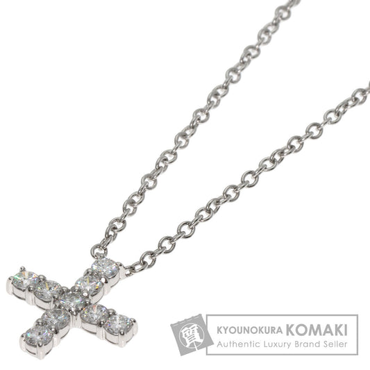 HARRY WINSTON   Necklace Minicross Diamond Platinum PT950 Ladies