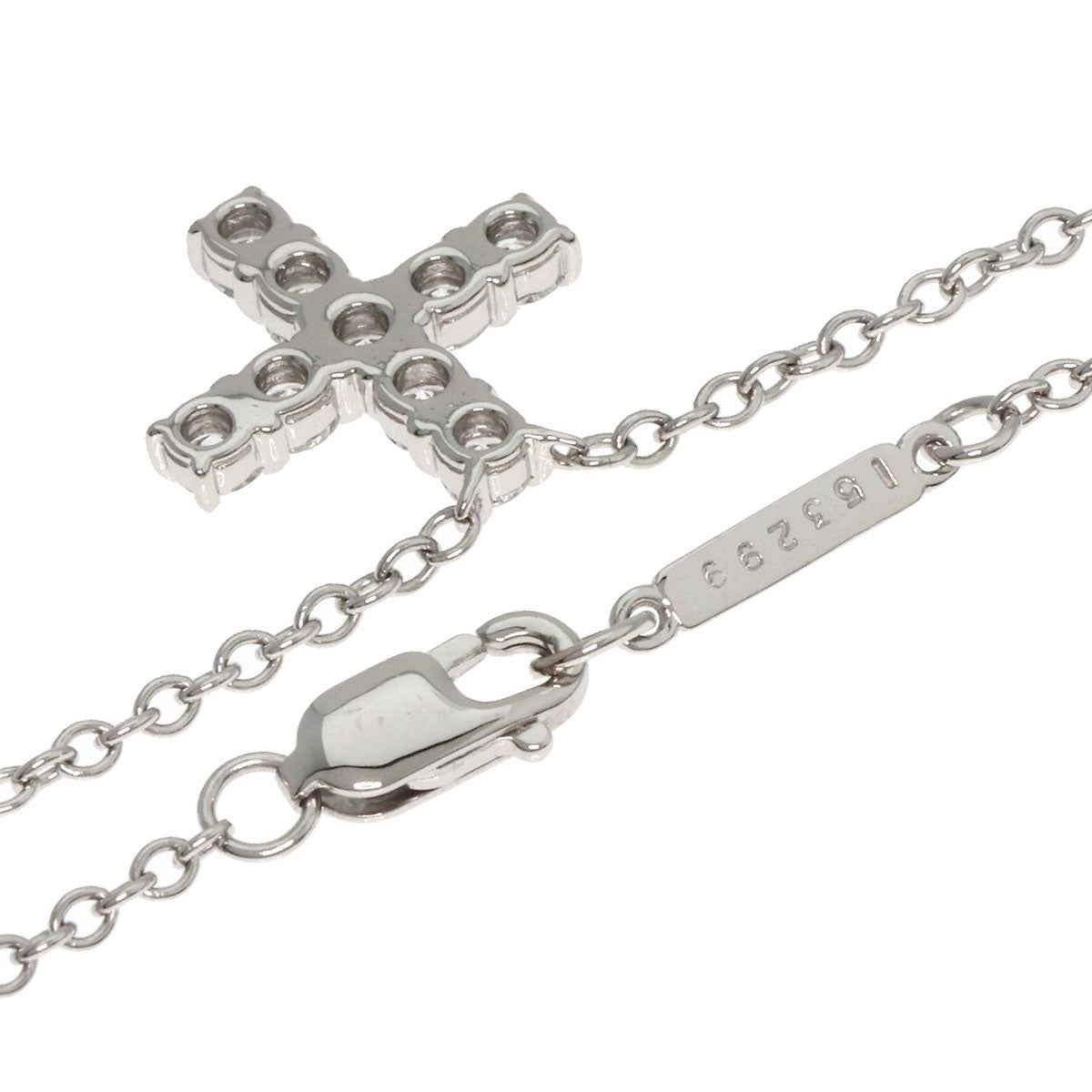 HARRY WINSTON   Necklace Minicross Diamond Platinum PT950 Ladies
