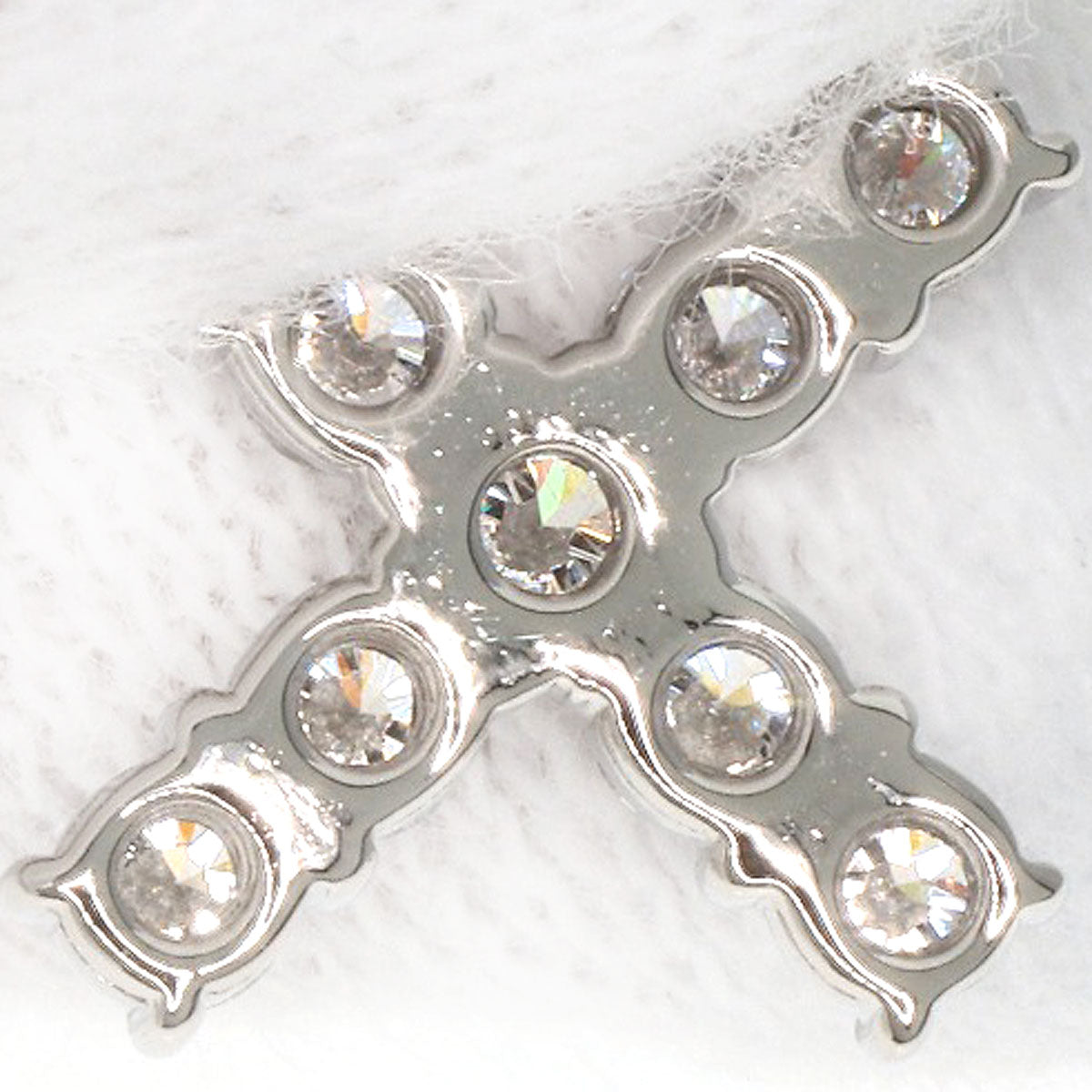 HARRY WINSTON   Necklace Minicross Diamond Platinum PT950 Ladies