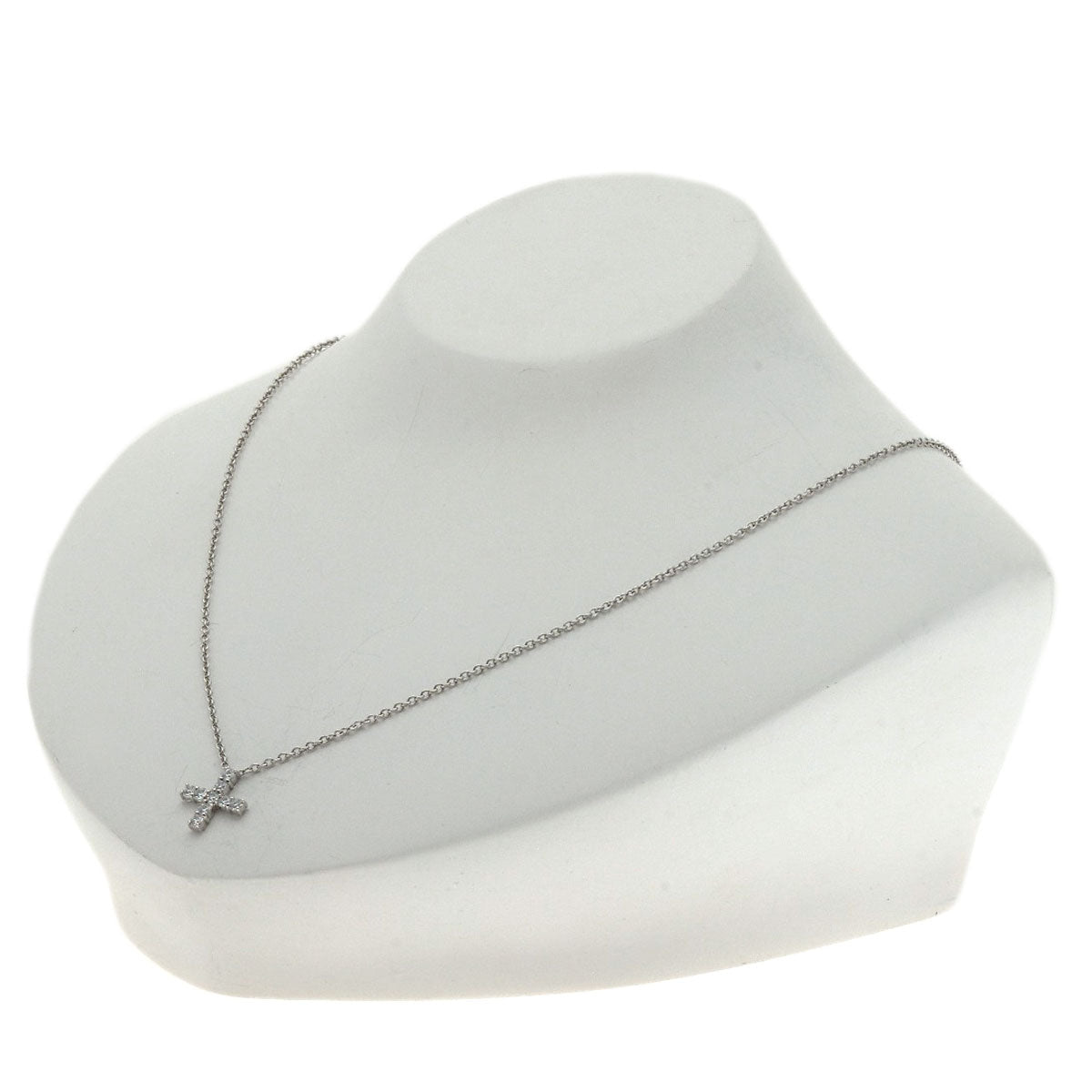 HARRY WINSTON   Necklace Minicross Diamond Platinum PT950 Ladies