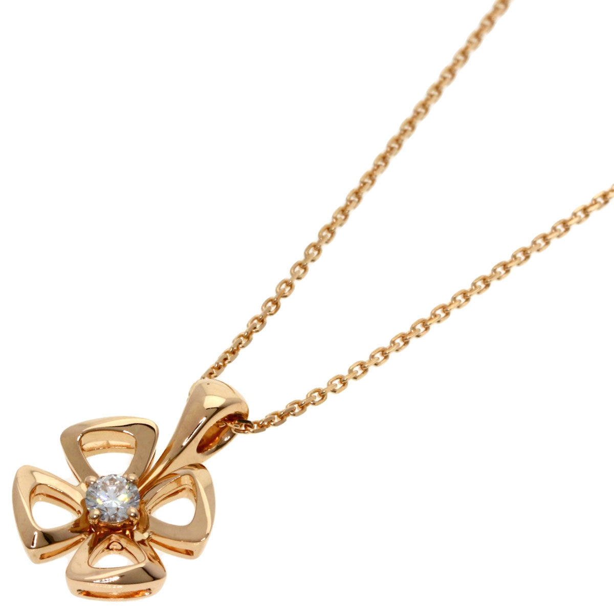 BVLGARI   Necklace Fiorever Diamond K18 Pink Gold Ladies