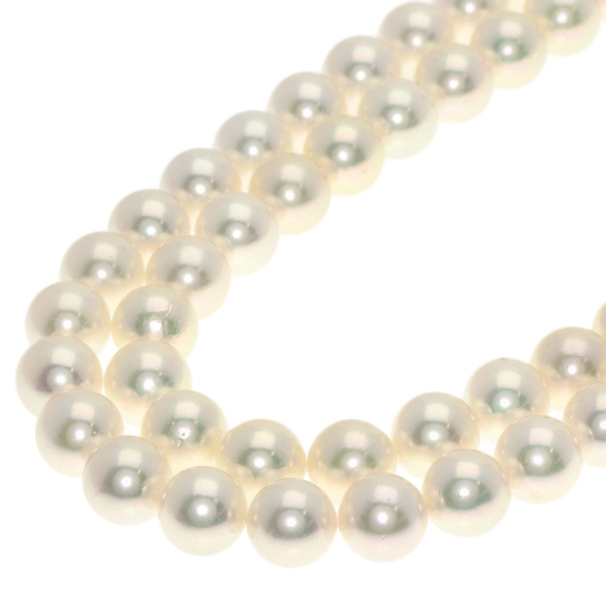 MIKIMOTO Pearl Pearl 2 series Necklace K18 White Gold Ladies [Used]