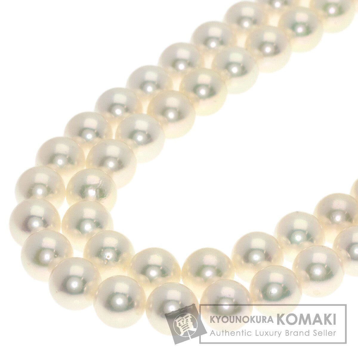 MIKIMOTO Pearl Pearl 2 series Necklace K18 White Gold Ladies [Used]