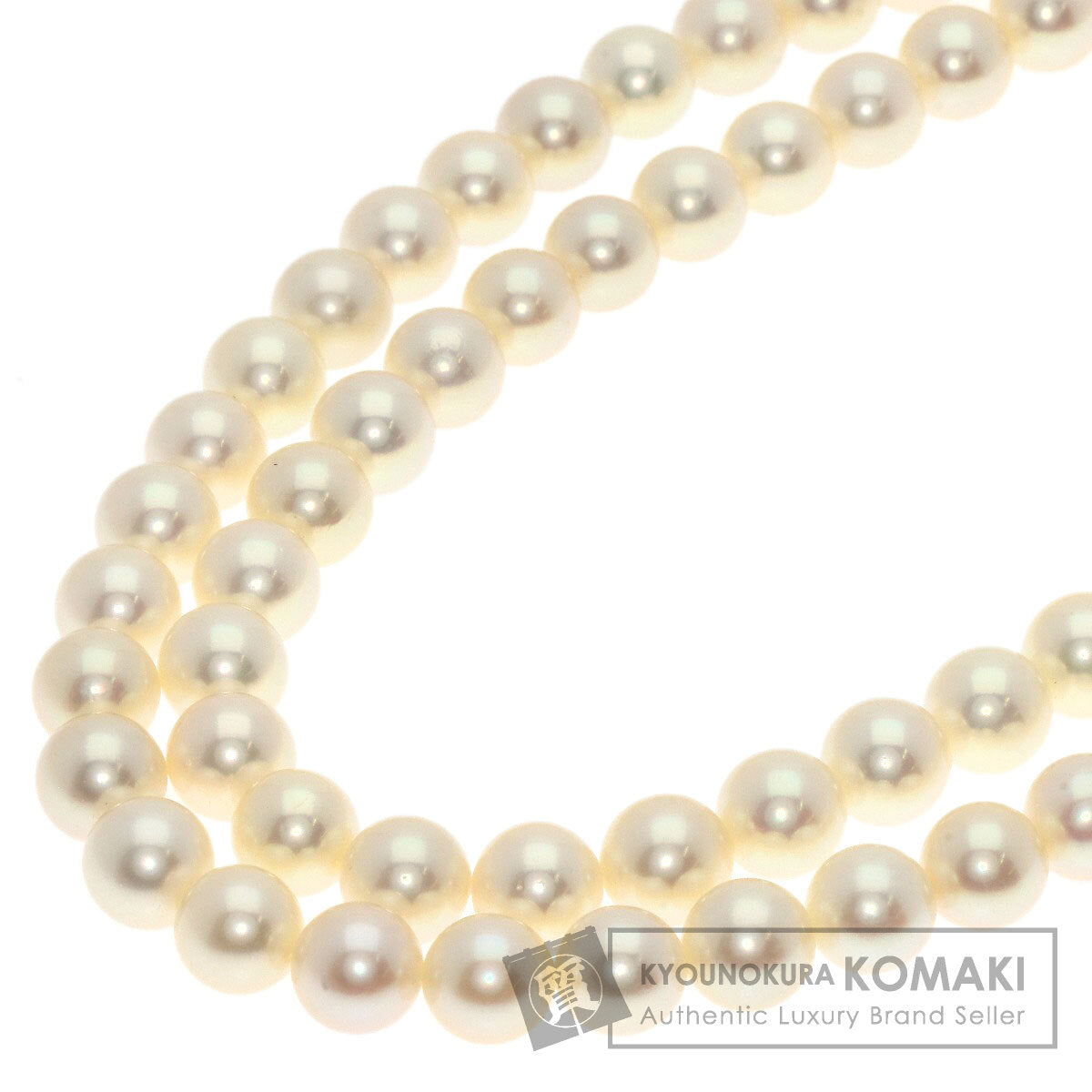 MIKIMOTO Pearl Pearl 2 series Necklace K14 White Gold Ladies [Used]