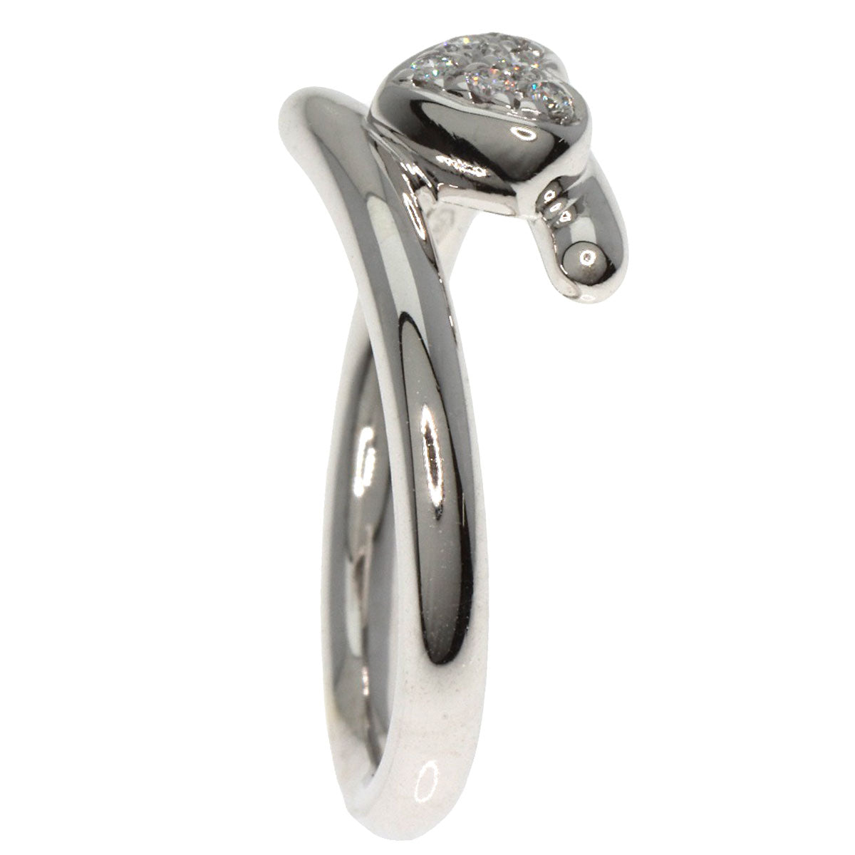 Damiani   Ring Heart Diamond K18 White Gold Ladies