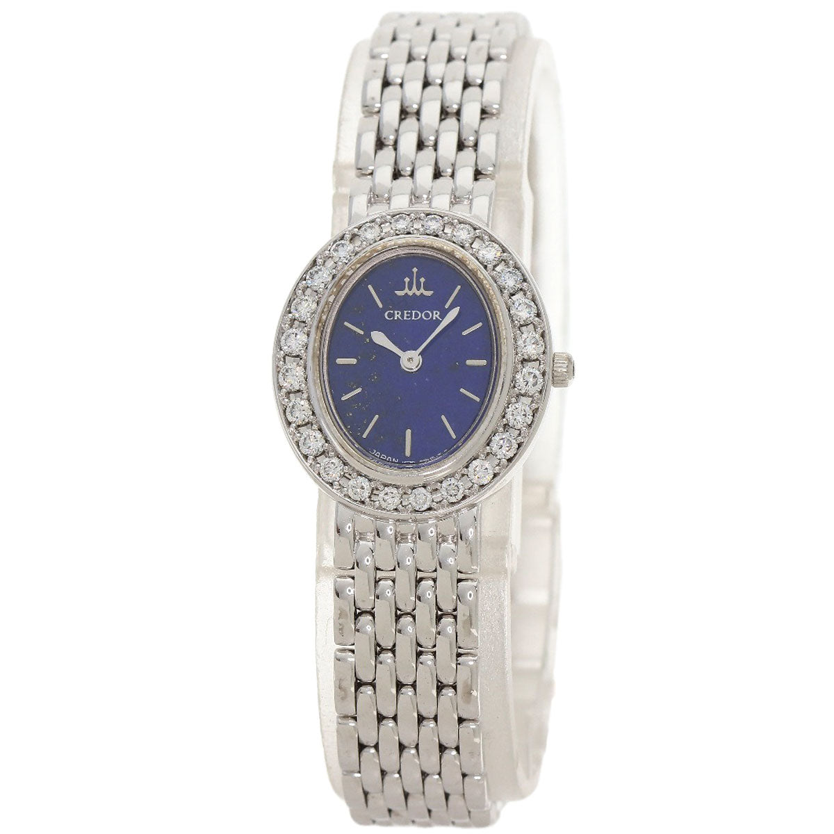 SEIKO CREDOR BezelDiamond Watches 1E70-0DD0 K18 White Gold/K18 White Gold Ladies