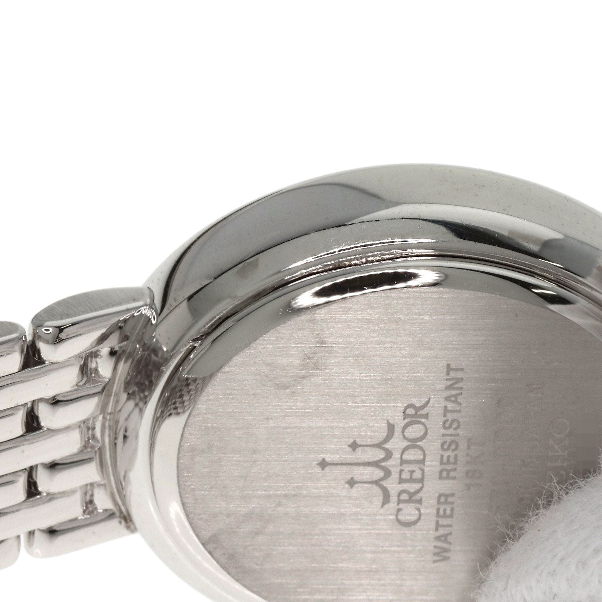 SEIKO CREDOR BezelDiamond Watches 1E70-0DD0 K18 White Gold/K18 White Gold Ladies