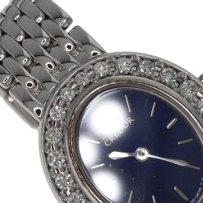 SEIKO CREDOR BezelDiamond Watches 1E70-0DD0 K18 White Gold/K18 White Gold Ladies