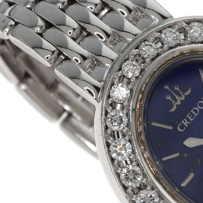 SEIKO CREDOR BezelDiamond Watches 1E70-0DD0 K18 White Gold/K18 White Gold Ladies
